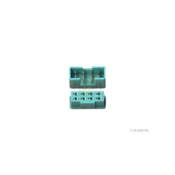 Prise MPX 8 pins verte M/F (1 paire) Muldental