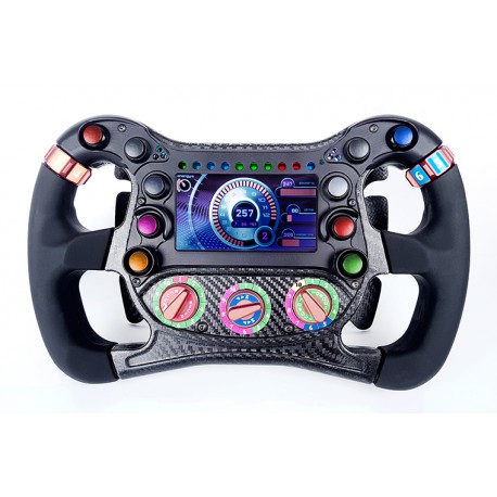 VOLANT MONOPLACE FORMULA S3 - SIMULATEUR - 2 PALETTES - 5 ROTATIFS 