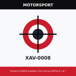 Camera FOXEER predator mini racing LENTILLE 1,8 ?