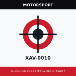 antenne vidéo Core 5.8 RP-SMA 160mm - TrueRC ?