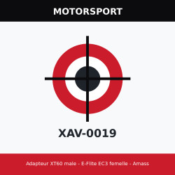 Adapteur XT60 male - E-Flite EC3 femelle - Amass