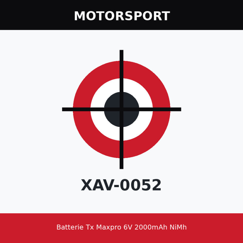 Batterie Tx Maxpro 6V 2000mAh NiMh