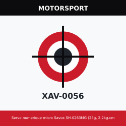 Servo numerique micro Savox SH-0263MG (25g, 2.2kg.cm,0.10s/60A°)
