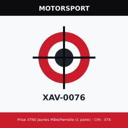 Prise XT60 jaunes Mâle/Femelle (1 paire) - CHI - XT60 - MF