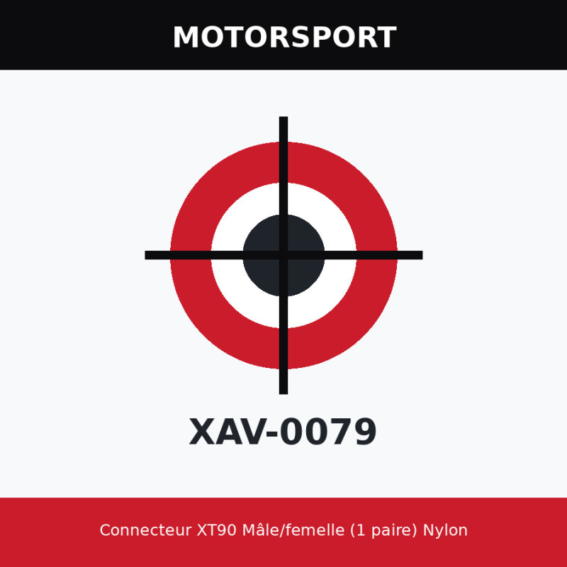 Connecteur XT90 Mâle/femelle (1 paire) Nylon