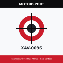 Connecteur XT60 Male AMASS – Gold Contact