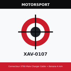 Connecteur XT90 Male Charger Cable → Banana 4 mm