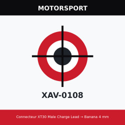 Connecteur XT30 Male Charge Lead → Banana 4 mm
