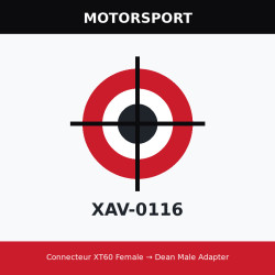 Connecteur XT60 Female → Dean Male Adapter