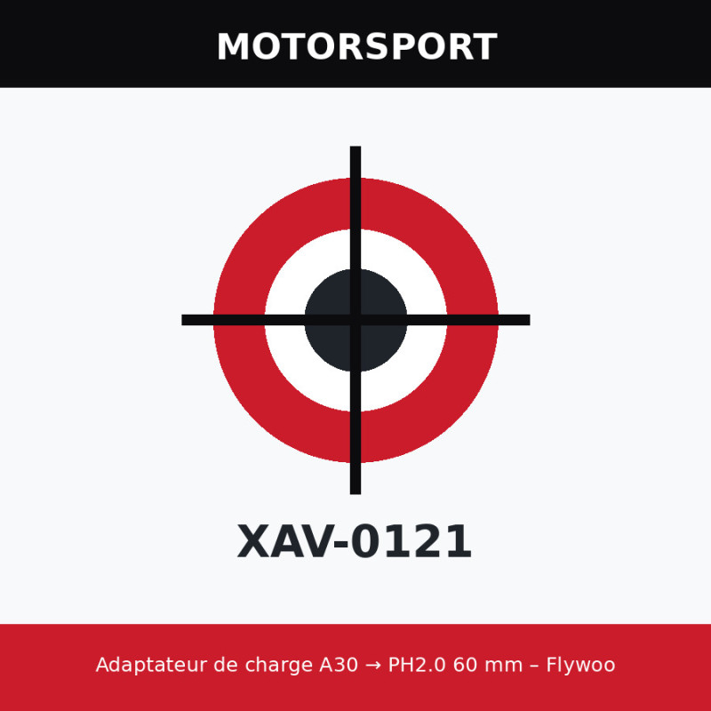 Adaptateur de charge A30 → PH2.0 60 mm – Flywoo