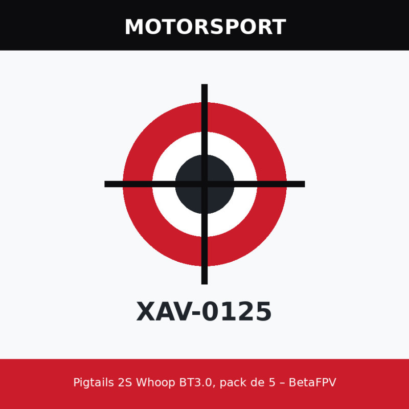 Pigtails 2S Whoop BT3.0, pack de 5 – BetaFPV