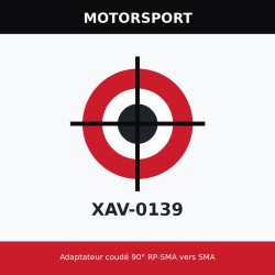 Adaptateur coudé 90° RP-SMA vers SMA