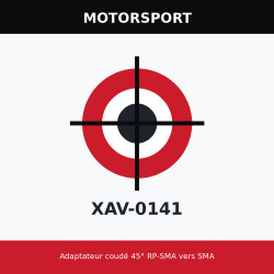 Adaptateur coudé 45° RP-SMA vers SMA