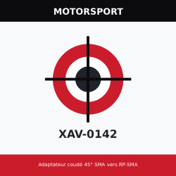Adaptateur coudé 45° SMA vers RP-SMA