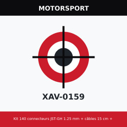 Kit 140 connecteurs JST-GH 1.25 mm + câbles 15 cm + pince – DFR