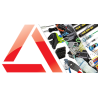 Connecteur TE / AMP SUPERSEAL 1.5 mâle 1 voie, kit avec contact et joint (282103-1)