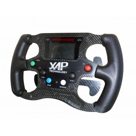 STEERING WHEEL FOR SIMULATOR - GP2 LOOK / 5SWITCH / SPA HUB -CAN PROTOCOL SIMULATOR