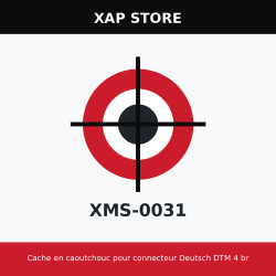Cache en caoutchouc pour connecteur Deutsch DTM 4 broches (SPD-CONP-003)