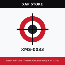 pin male vers Connector Deutsch DTM (HC-DTM-PIN20M)