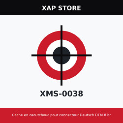 Cache en caoutchouc pour connecteur Deutsch DTM 8 broches (SPD-CONP-006)
