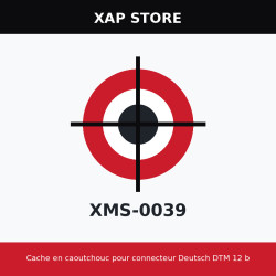 Cache en caoutchouc pour connecteur Deutsch DTM 12 broches (SPD-CONP-007)