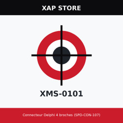 Connector Delphi 4 pins (SPD-CON-107)