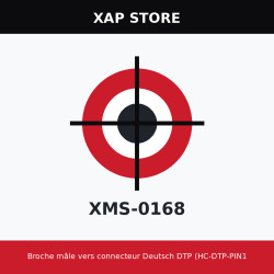 Broche mâle vers connecteur Deutsch DTP (HC-DTP-PIN1412M)