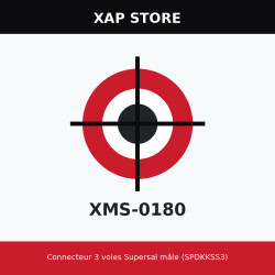 Connector 3 ways Supersal male (SPDKKSS3)