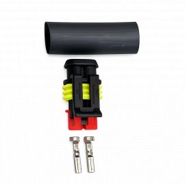 KIT CONNECTEUR SUPERSEAL 2 VOIES - PINS FEMELLES 