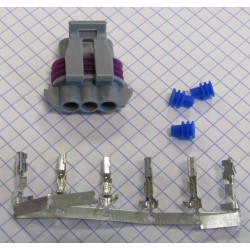 3P FM GRAY 14AMPS CON ASSY SERIE 150 CONNECTOR (12129946)