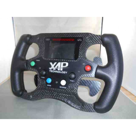 VOLANT SIMULATEUR FACE AV GP2 / 5 PALETTES / MOYEU SPA PROTOCOLE CAN SIMULATEUR