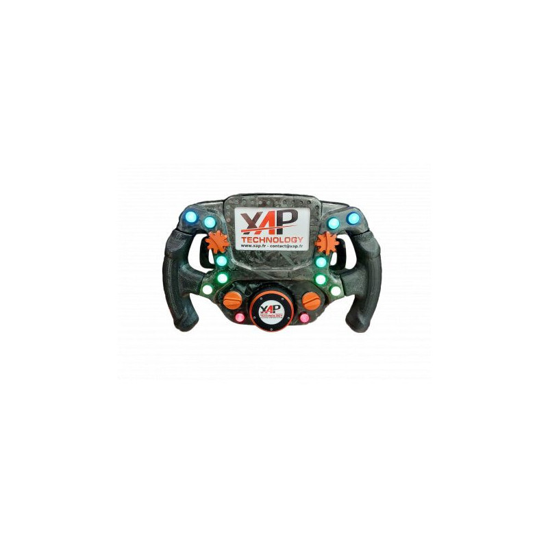 SINGLE SEATER STEERING WHEEL FORMULA V4 - SIMULATOR - HID LICENSE INCLUDED | XAP Technology