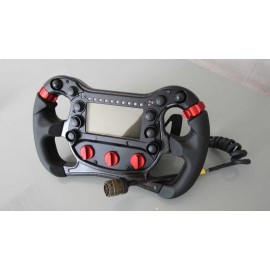 Single-seater Formula 2250 S3 steering wheel with 2 paddles shift 5 rotaries