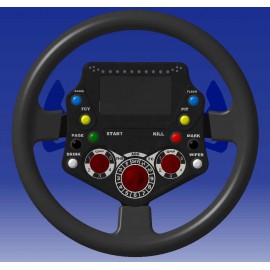 VOLANT GT V1B - SIMULATEUR - 2 PALETTES - 4 ROTATIFS - 8 BOUTTONS