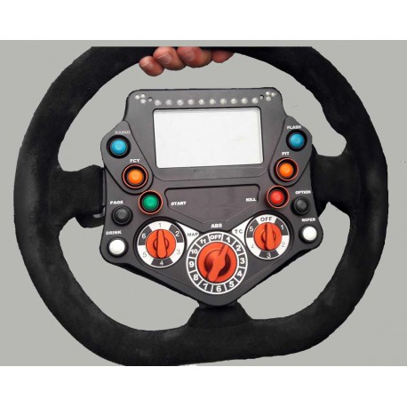 VOLANT GT V1B - SIMULATEUR - 2 PALETTES - 4 ROTATIFS - 8 BOUTTONS