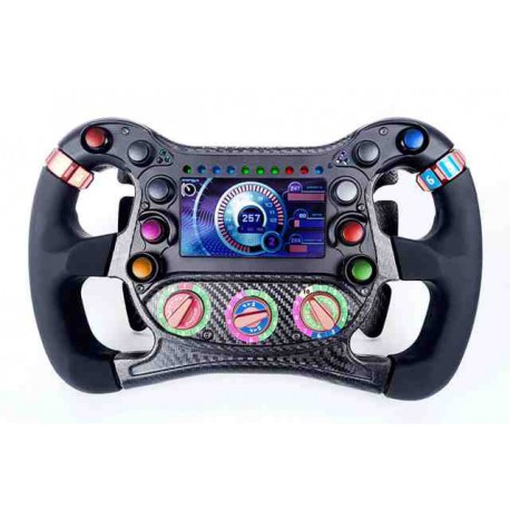 VOLANT MONOPLACE FORMULA S3 - SIMUALTEUR - 6 PALETTES - 5 ROTATIFS 